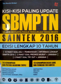 Image of Kisi-Kisi Paling Update SBMPTN Saintek 2016