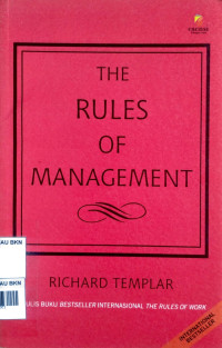 Image of THE RULES OF MANAGEMENT
